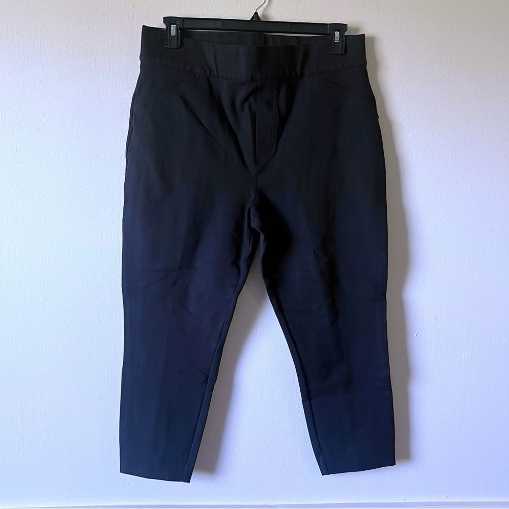 Spanx Perfect Black Pant Women Petite Ankle Back Seam Skinny Pants Size 1x
